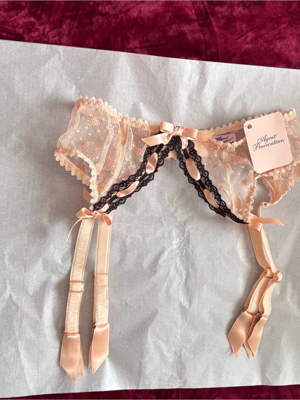 EXTREMELY RARE VINTAGE Late 2008 Agent Provocateur Angharad Suspender Brand New